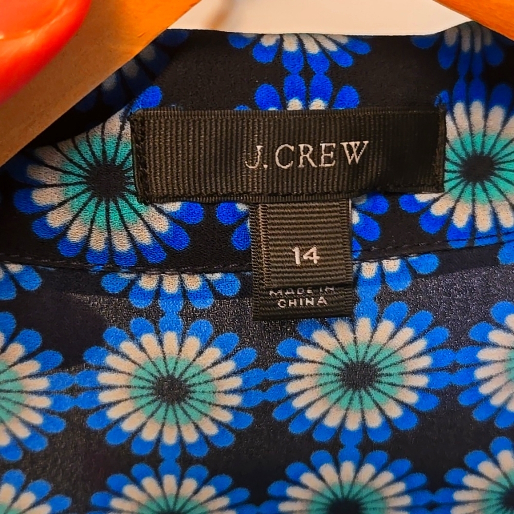 J. Crew ladies "pajama" inspired blouse